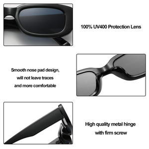 DLL95004 DL Gafas De Sol rectangulares 2022 Diseñador De moda personalizado Vintage Gafas cuadradas Gafas De Sol Marco cuadrado estrecho - Product Image 4