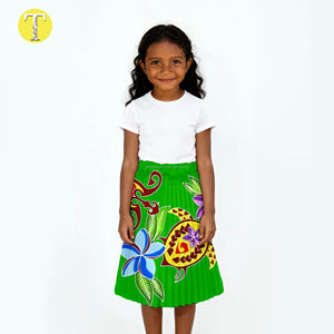 Falda Infantil de Verano Estilo Hawaiano, Poliéster, Última Moda, Diseño de las Islas Cook, Plumeria, <span class=keywords><strong>Tortuga</strong></span>, Totem, Alta Calidad, Midi - Product Image 1