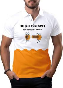 Camisetas de Golf Divertidas para Hombre, Tejidas, Estampadas, Transpirables, de Manga Corta, Corte Regular, Ropa Deportiva de Playa para Verano - Product Image 5