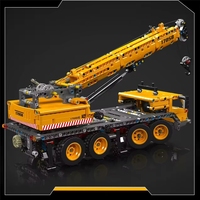 Nouvelle Arrivée en Promotion : Ensemble de Blocs de Construction MOC Grue Mécanique Mould King 17058, Jouet Véhicule d'Ingénierie Technique