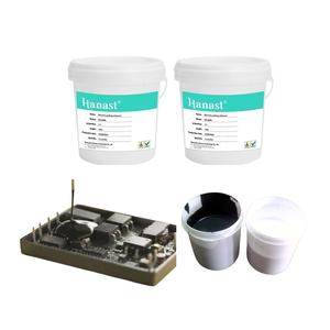 Senyawa Silikon Pengeras Cepat HN-8810 1:1 Dua Komponen Mengeras 10-20 Menit 80C Shore A45-50 Pengemasan Termal 20kg - Product Image 1