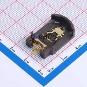 BS-CR2032-8 Button & Strip Battery Connector SMD Connector Battery Holder CR2032 Gold - Product Image 1