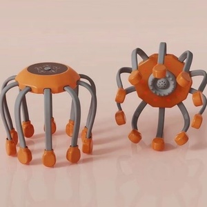 Masajeador de Cabeza Eléctrico Tipo Pulpo, Masajeador de Cuero Cabelludo de 360 Grados, 5 Modos, 10 Nodos de Silicona Suave para Aliviar el Estrés - Product Image 5