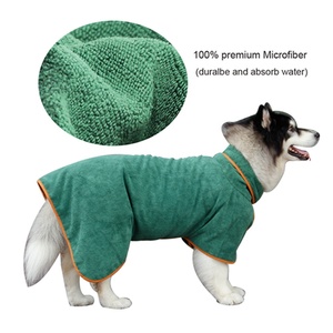 Albornoz de Lujo Elegante y Clásico para Perros, Plegable, Lavable, de Poliéster Sencillo, Absorbente, de Microfibra, para Secado Rápido y Natación - Product Image 2