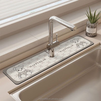Cushioned Rectangle Kitchen Table Mat Easy Cleaning Absorbent Dish Drying Quicy Dry Super Absorbent Mat for Household Bathroom