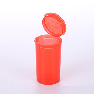 Hinged Medical <strong>Red</strong> Pop Top Bottle-vial Medical Her Pop Top Vial <strong>Containers</strong> Jars Bottles Medicine Pill - Product Image 2