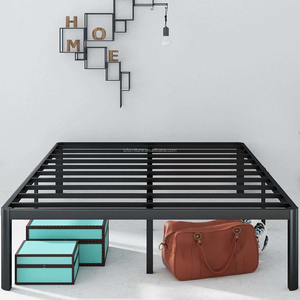 Modern <b>Double</b> King <b>Bed</b> Frame in Easy Assembly Home Furniture with <b>Storage</b> for Bedroom Apartment Hotel School Metal Material - Product Image 3