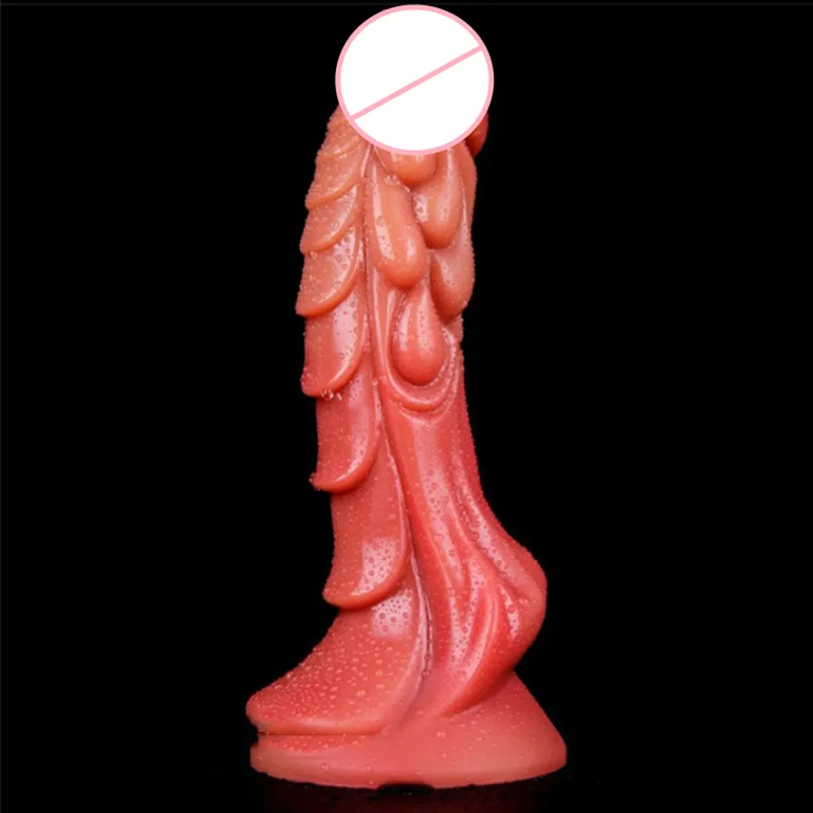 2022 Hot Selling Knoop Draak Dildo Kunstmatige Vloeibare Siliconen Penis Dildo Met Sterke Zuignap Lesbische Seksuele Volwassen Product %