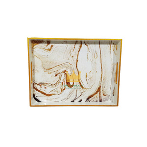 Nouveau design vietnamien : Plateau rectangulaire laqué personnalisé et écologique en MDF pour la décoration intérieure, faible MOQ - Product Image 4