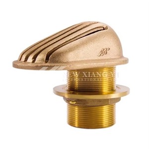 Filtre d'admission en laiton de haute qualité de marque HF de 1-1/4 po, écumoire en bronze traversant le coque, quincaillerie marine, accessoires de bateau, fabricant taïwanais - Product Image 1