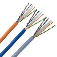 Câble réseau Cat 6 UTP multibrins non blindé en cuivre sans oxygène avec gaine en PVC pour Ethernet Gigabit