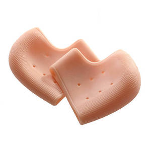 Silicone <b>Heel</b> <b>Protectors</b> Skin Tone Socks For Dryness Relief Adult Foot Care - Product Image 4
