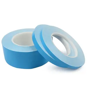 Ruban adhésif Double face bleu en fibre de verre à conductivité thermique pour dissipateur thermique à puce lumineuse LED