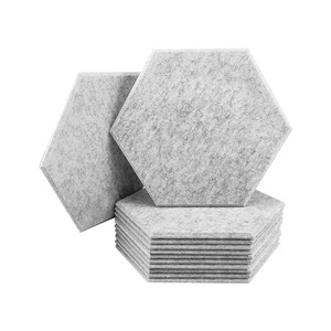 Paneles Acústicos Modernos Grises de Alta Densidad con Instalación Autoadhesiva para Aislamiento Acústico en Estudios, Salas, Gimnasios y Hoteles - Product Image 1