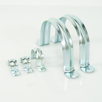 Clips de tuyau en forme de U Pince de tuyau réglable Supports de clip de selle de plantation de zinc