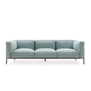 Moderno patio jardín muebles de exterior para todo tipo de clima sofá de <span class=keywords><strong>metal</strong></span> al aire libre marco de aluminio 3 asientos sofá Hotel piscina jardín sofá - Product Image 3