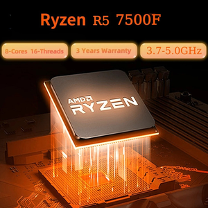 NUEVO Procesador para PC de Escritorio <span class=keywords><strong>5</strong></span> 7500F, Alto Rendimiento para Juegos, 6 Núcleos, 12 Subprocesos, Tecnología de 5nm, TDP 65W, 3.7GHz, AM5 - Product Image 3