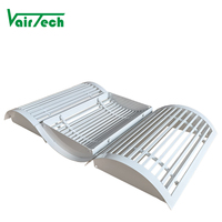 Barre linéaire incurvée, en aluminium, pour climatiseur électrique, avec diffuseur de conduit en spirale
