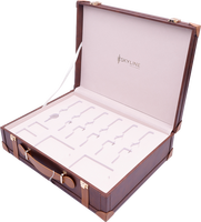 Ensemble de mini-valises en cuir PU écologique personnalisé Molik MLK035-1, ensemble de bijoux de voyage à la mode, pliable, PVC, certifié BSCI, unisexe