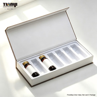 Flacon de parfum rechargeable écologique et recyclable de 10 ml, ensemble de voyage avec boîte carrée grise et logo imprimé UV