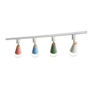 Faretto <span class=keywords><strong>a</strong></span> Binario Nordic Macaron LED in Ferro Ra 95 per Soggiorno, Parete di Fondo, Negozio di Abbigliamento Commerciale, Showroom, Montaggio <span class=keywords><strong>a</strong></span> Superficie - Product Image 5