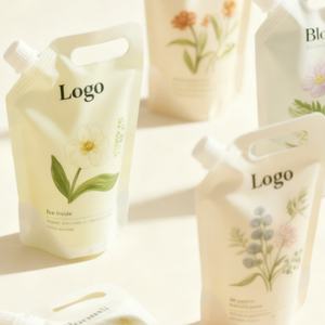 Bolsa de Embalaje de Jabón Cosmético Personalizada de 100 ml, Bolsa con Boquilla Impresa de Aluminio Recargable y Biodegradable para Jabón - Product Image 6