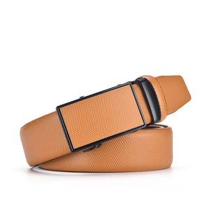 เข็มขัดหนัง PU สำหรับผู้ชายเข็มขัดหนังหัวล็อกอัตโนมัติออกแบบได้โดยตรงจากโรงงาน - Product Image 2