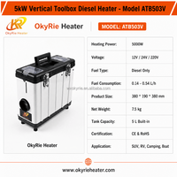 OkyRie Amiral Gemisi TFT Edition 5KW Hepsi Bir Arada Dikey Alet Kutusu Dizel Isıtıcı Dahili Yakıt Deposu Kamyon Uyku Kabini Karavan Çadırı için