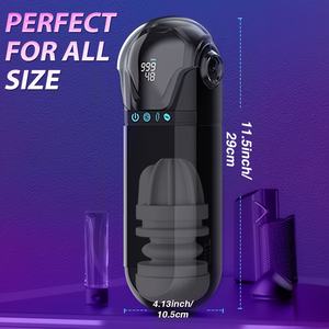 Máquina Automática <span class=keywords><strong>de</strong></span> Masturbación Masculina con Pantalla Visual y Control por Aplicación, con Funciones <span class=keywords><strong>de</strong></span> Succión, Empuje y Vibración, Juguetes Sexuales para Hombres - Product Image 6