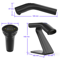 Escáner de código de barras inalámbrico 2D de mano Xincode Bluetooth QR pistola de escaneo de código de barras lector de código de barras USB con cable 1D escáner de código para POS