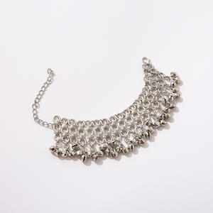 Cheville en alliage motif cloche ethnique plaqué argent antique pour femme, bijou de mode pour soirée 2024 - Product Image 4