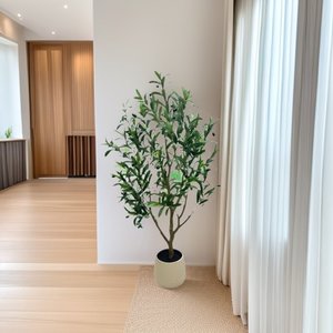 Arbre d'<span class=keywords><strong>olivier</strong></span> en plastique multi-tiges de qualité supérieure, écologique, durable, conçu pour une utilisation permanente en intérieur et en extérieur, pour la maison, le jardin, le bureau, les mariages - Product Image 5