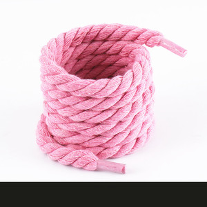 Cordones de algodón y cáñamo de color personalizado Yrunfeety, cordones redondos gruesos de 8 mm, cordones trenzados para zapatos SB <span class=keywords><strong>Dunk</strong></span>. - Product Image 2