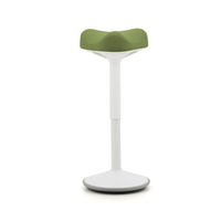 Triangle Anti-dérapant Base Blanche Penchée Selle Réglable Ergonomique Tabouret Debout