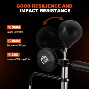 Saco de <span class=keywords><strong>Boxeo</strong></span> Giratorio de Pie para Gimnasio con Balón de Velocidad y Altura Ajustable Multifuncional - Product Image 6