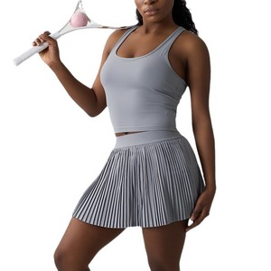 <span class=keywords><strong>Ensemble</strong></span> transfrontalier deux pièces pour <span class=keywords><strong>femme</strong></span>, style nude, respirant, anti-transparence, <span class=keywords><strong>sous</strong></span>-vêtement de <span class=keywords><strong>sport</strong></span> pour course et fitness en extérieur - Product Image 5