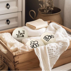 Feutre de <span class=keywords><strong>laine</strong></span> écologique fait à la main de Nouvelle-Zélande pour boule de séchage 7cm bricolage artisanat pour les projets de blanchisserie en gros en vrac de Noël - Product Image 5