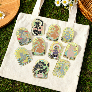 Бесплатный образец заказной эмалевой булавки без минимального металлического мягкого твердого эмалевого лацкана булавки Рюкзаки Шляпы сумка аниме эмаль значок - Product Image 1