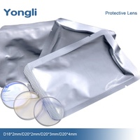 Lentille de protection pour laser à fibre Yongli Dia.18/20mm Thk2/3/4mm 20/50/100Pcs 1064nm Machine de gravure et de découpe au laser à fibre