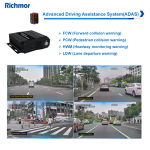 리치모어 4채널 풀 HD <span class=keywords><strong>SD</strong></span> 카드 차량용 DVR 차량 CCTV 모바일 디지털 비디오 레코더 - Product Image 4