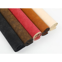 Rouleau de cuir synthétique décoratif Tissu personnalisé en polyester coton artificiel simili cuir pour sacs