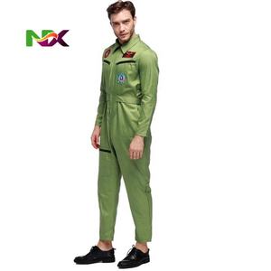 Costume d'<span class=keywords><strong>Halloween</strong></span> rétro <span class=keywords><strong>Top</strong></span> <span class=keywords><strong>Gun</strong></span> Maverick Flight Dress pour adulte, uniforme de pilote américain vert, groupe d'enfants - Product Image 4