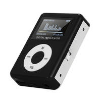 Lecteur MP3 numérique mini en aluminium, écran 1,1 pouce, 5,3x3,7x1,4 cm, fente pour carte TF, 18g, léger, lecteur de musique sportif pour enfants