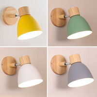 Nordique minimaliste E27 applique murale chambre chevet salon allée LED balcon lampe fer pour salle à manger escalier fond