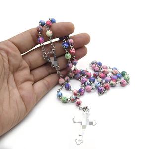 Collar de Cuentas de Resina con Diseño Floral Colorido, Cadena para Suéter, Joyería Unisex para Regalo, Origen Yiwu RN-503 - Product Image 3