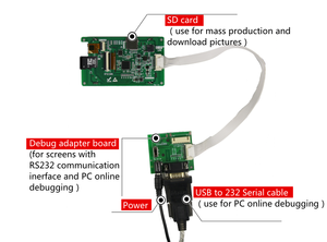 DACAI <strong>TFT</strong> LCD 3.<strong>5</strong> inch 320*280 40PIN <strong>interface</strong> 350 brightness <strong>TFT</strong> LCD <strong>with</strong> build-in capacitive touch panel - Product Image 5
