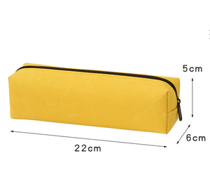 حقيبة أقلام رصاص للامتحان بسيطة ومحمولة بلون ثابت ، حقيبة قرطاسية محمولة بشعار قابل للتخصيص ، جيب صغير لأقلام الرصاص ، أدوات الكتابة - Product Image 5