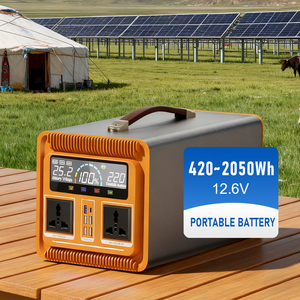 Station d'alimentation portable pour camping en plein air 2200W LiFePO4, panneaux solaires 600W, banques d'alimentation solaires portables, alimentation voiture 1200W, utilisation domestique - Product Image 1