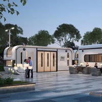 Maison préfabriquée Cabine Apple moderne Hôtel Conteneur maison nacelle de sommeil Extérieur Mobile Petite maison de luxe Capsule House