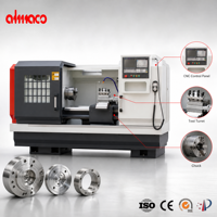 Tour CNC horizontal automatique professionnel de haute précision certifié CE pour la fabrication